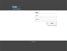 Tablet Screenshot of login.blaudirekt.de
